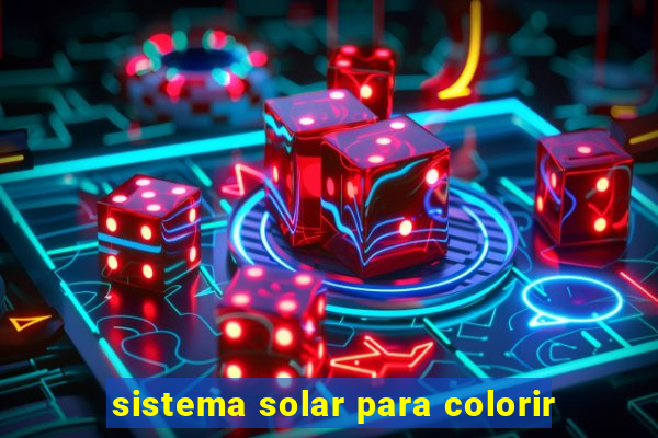 sistema solar para colorir